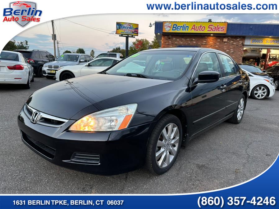 2007 Honda Accord Sdn 4dr V6 AT EX-L w/Navi, available for sale in Berlin, Connecticut | Berlin Auto Sales LLC. Berlin, Connecticut 2007 Honda Accord Sdn 4dr V6 AT EX-L w/Navi, available for sale in Berlin, Connecticut | Berlin Auto Sales LLC. Berlin, Connecticut