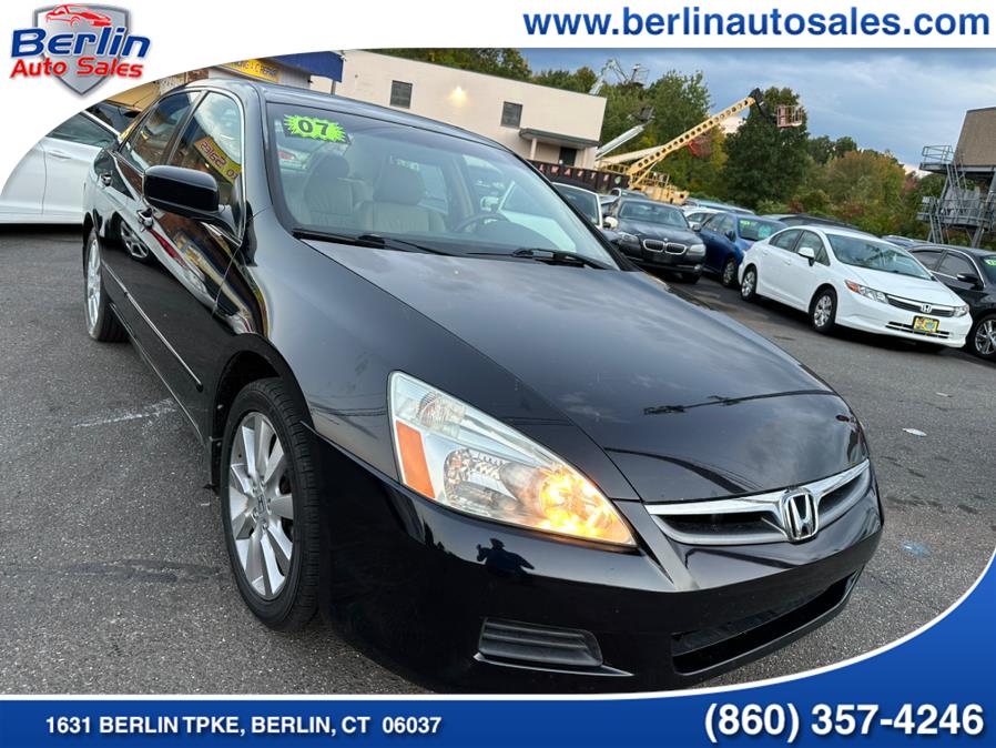 2007 Honda Accord Sdn 4dr V6 AT EX-L w/Navi, available for sale in Berlin, Connecticut | Berlin Auto Sales LLC. Berlin, Connecticut 2007 Honda Accord Sdn 4dr V6 AT EX-L w/Navi, available for sale in Berlin, Connecticut | Berlin Auto Sales LLC. Berlin, Connecticut
