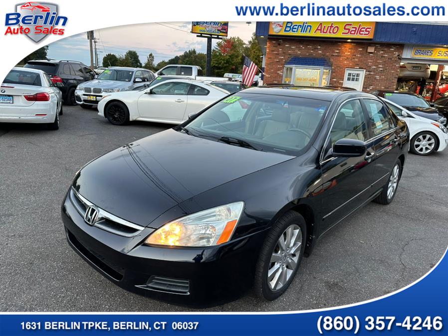 2007 Honda Accord Sdn 4dr V6 AT EX-L w/Navi, available for sale in Berlin, Connecticut | Berlin Auto Sales LLC. Berlin, Connecticut 2007 Honda Accord Sdn 4dr V6 AT EX-L w/Navi, available for sale in Berlin, Connecticut | Berlin Auto Sales LLC. Berlin, Connecticut