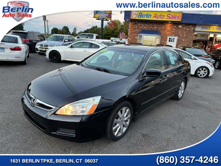 2007 Honda Accord Sdn 4dr V6 AT EX-L w/Navi, available for sale in Berlin, Connecticut | Berlin Auto Sales LLC. Berlin, Connecticut 2007 Honda Accord Sdn 4dr V6 AT EX-L w/Navi, available for sale in Berlin, Connecticut | Berlin Auto Sales LLC. Berlin, Connecticut