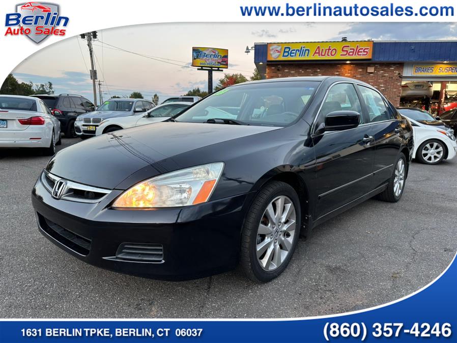2007 Honda Accord Sdn 4dr V6 AT EX-L w/Navi, available for sale in Berlin, Connecticut | Berlin Auto Sales LLC. Berlin, Connecticut 2007 Honda Accord Sdn 4dr V6 AT EX-L w/Navi, available for sale in Berlin, Connecticut | Berlin Auto Sales LLC. Berlin, Connecticut