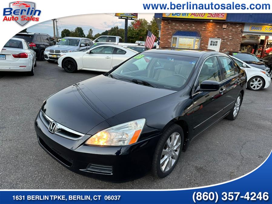 2007 Honda Accord Sdn 4dr V6 AT EX-L w/Navi, available for sale in Berlin, Connecticut | Berlin Auto Sales LLC. Berlin, Connecticut 2007 Honda Accord Sdn 4dr V6 AT EX-L w/Navi, available for sale in Berlin, Connecticut | Berlin Auto Sales LLC. Berlin, Connecticut