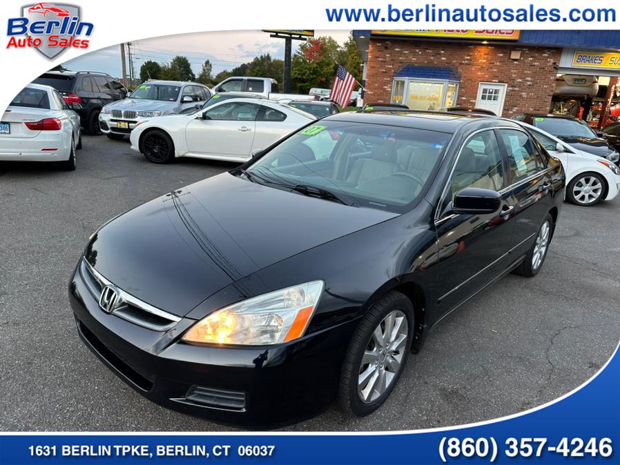 2007 Honda Accord Sdn 4dr V6 AT EX-L w/Navi, available for sale in Berlin, Connecticut | Berlin Auto Sales LLC. Berlin, Connecticut 2007 Honda Accord Sdn 4dr V6 AT EX-L w/Navi, available for sale in Berlin, Connecticut | Berlin Auto Sales LLC. Berlin, Connecticut