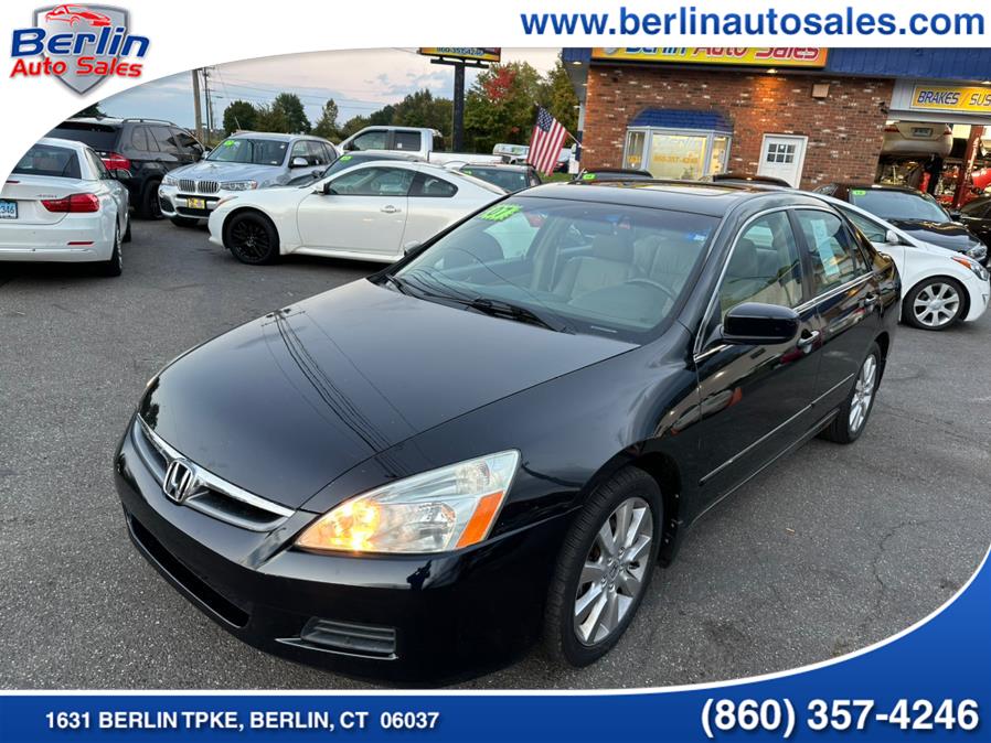 2007 Honda Accord Sdn 4dr V6 AT EX-L w/Navi, available for sale in Berlin, Connecticut | Berlin Auto Sales LLC. Berlin, Connecticut 2007 Honda Accord Sdn 4dr V6 AT EX-L w/Navi, available for sale in Berlin, Connecticut | Berlin Auto Sales LLC. Berlin, Connecticut