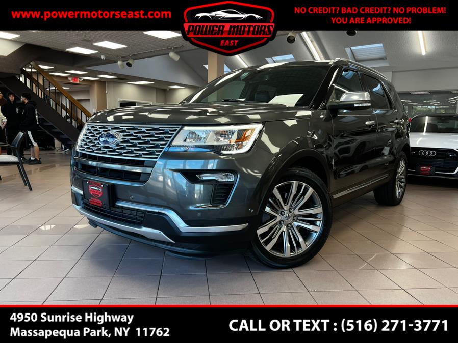 2018 Ford Explorer Platinum 4WD, available for sale in Massapequa Park, New York | Power Motors East. Massapequa Park, New York