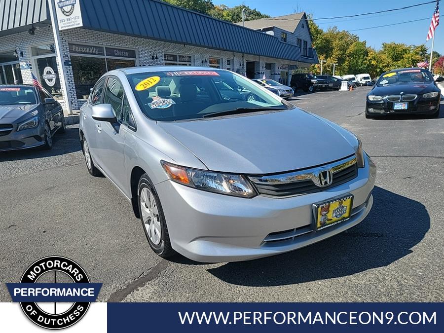 2012 Honda Civic Sdn 4dr Auto LX, available for sale in Wappingers Falls, New York | Performance Motor Cars. Wappingers Falls, New York 2012 Honda Civic Sdn 4dr Auto LX, available for sale in Wappingers Falls, New York | Performance Motor Cars. Wappingers Falls, New York