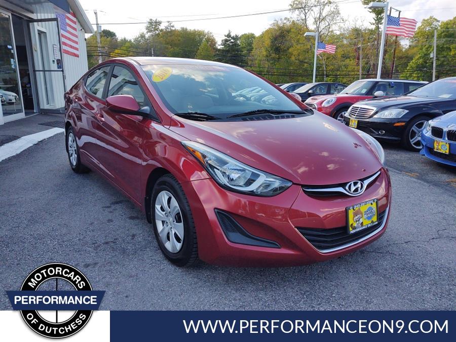 2016 Hyundai Elantra 4dr Sdn Auto SE (Alabama Plant), available for sale in Wappingers Falls, New York | Performance Motor Cars. Wappingers Falls, New York