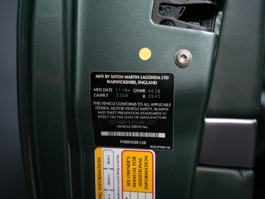 2005 Aston Martin DB9 2dr Cpe Auto, available for sale in North Salem, New York | Meccanic Shop North Inc. North Salem, New York 2005 Aston Martin DB9 2dr Cpe Auto, available for sale in North Salem, New York | Meccanic Shop North Inc. North Salem, New York