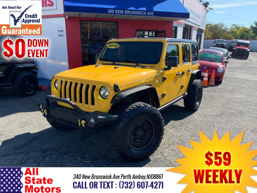 2018 Jeep Wrangler Unlimited Sport S 4x4, available for sale in Perth Amboy, New Jersey | All State Motor Inc. Perth Amboy, New Jersey 2018 Jeep Wrangler Unlimited Sport S 4x4, available for sale in Perth Amboy, New Jersey | All State Motor Inc. Perth Amboy, New Jersey