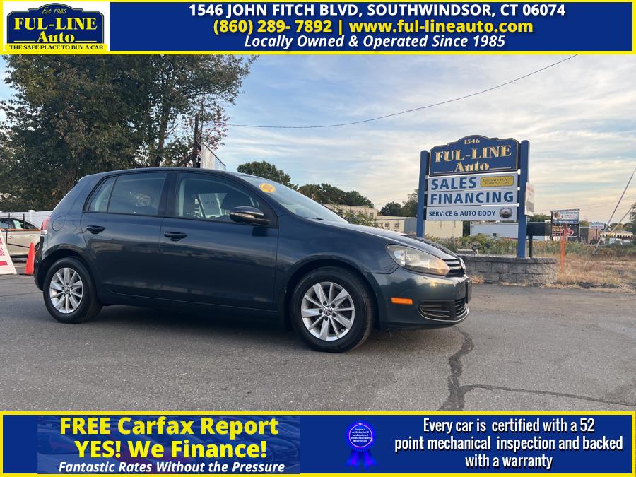 2010 Volkswagen Golf 4dr HB Auto PZEV, available for sale in South Windsor , Connecticut | Ful-line Auto LLC. South Windsor , Connecticut 2010 Volkswagen Golf 4dr HB Auto PZEV, available for sale in South Windsor , Connecticut | Ful-line Auto LLC. South Windsor , Connecticut