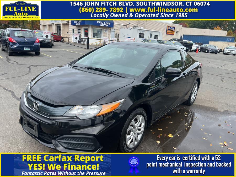 2014 Honda Civic Coupe 2dr CVT LX, available for sale in South Windsor , Connecticut | Ful-line Auto LLC. South Windsor , Connecticut 2014 Honda Civic Coupe 2dr CVT LX, available for sale in South Windsor , Connecticut | Ful-line Auto LLC. South Windsor , Connecticut