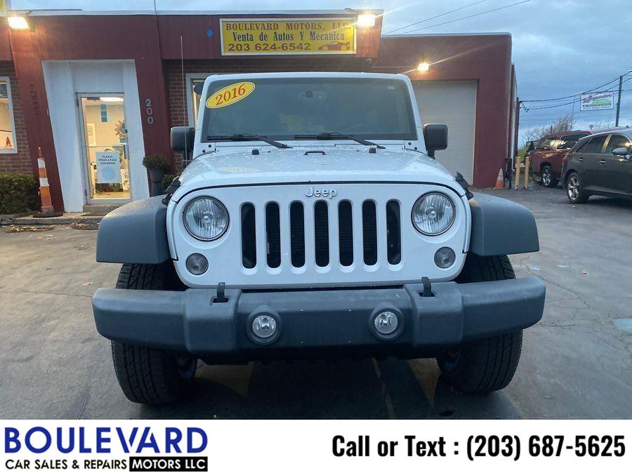 Used Jeep Wrangler Unlimited Sport S Sport Utility 4D 2016 | Boulevard Motors LLC. New Haven, Connecticut Used Jeep Wrangler Unlimited Sport S Sport Utility 4D 2016 | Boulevard Motors LLC. New Haven, Connecticut