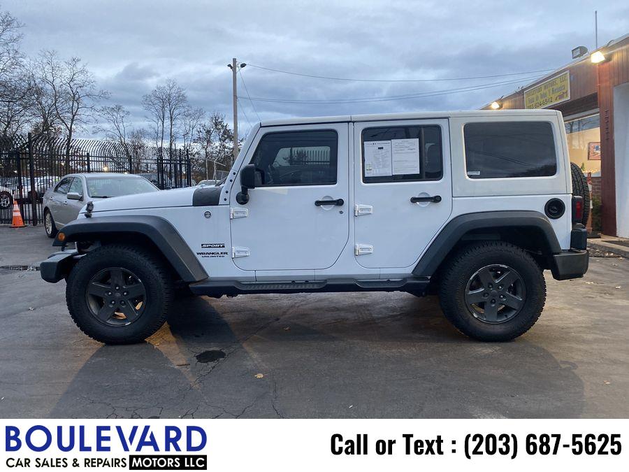 Used Jeep Wrangler Unlimited Sport S Sport Utility 4D 2016 | Boulevard Motors LLC. New Haven, Connecticut Used Jeep Wrangler Unlimited Sport S Sport Utility 4D 2016 | Boulevard Motors LLC. New Haven, Connecticut