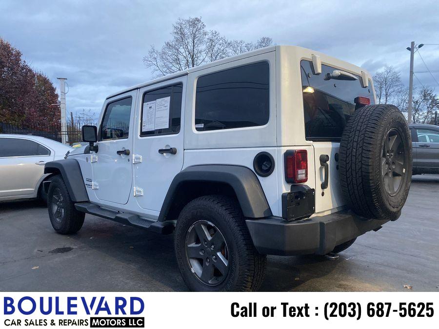 Used Jeep Wrangler Unlimited Sport S Sport Utility 4D 2016 | Boulevard Motors LLC. New Haven, Connecticut Used Jeep Wrangler Unlimited Sport S Sport Utility 4D 2016 | Boulevard Motors LLC. New Haven, Connecticut