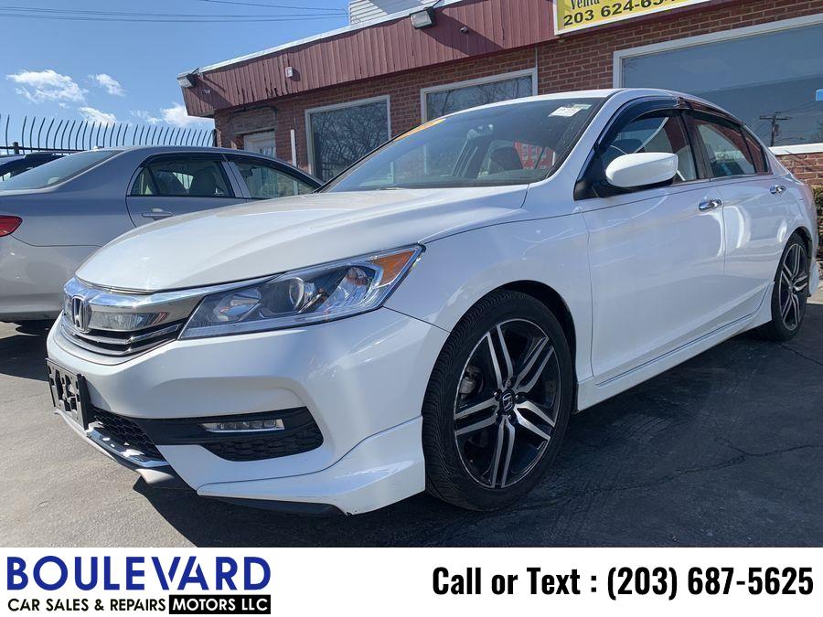 2016 Honda Accord Sport Sedan 4D, available for sale in New Haven, Connecticut | Boulevard Motors LLC. New Haven, Connecticut 2016 Honda Accord Sport Sedan 4D, available for sale in New Haven, Connecticut | Boulevard Motors LLC. New Haven, Connecticut