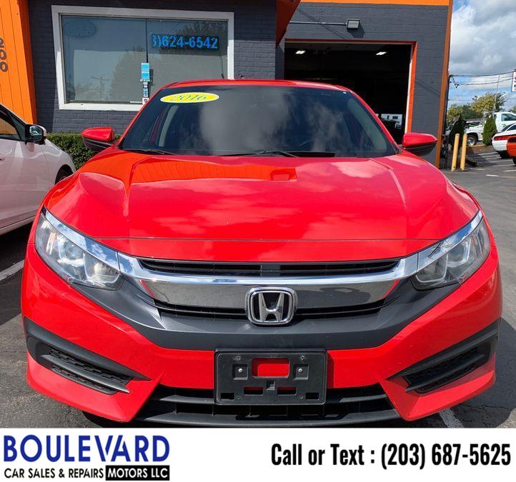 2016 Honda Civic LX Sedan 4D, available for sale in New Haven, Connecticut | Boulevard Motors LLC. New Haven, Connecticut 2016 Honda Civic LX Sedan 4D, available for sale in New Haven, Connecticut | Boulevard Motors LLC. New Haven, Connecticut