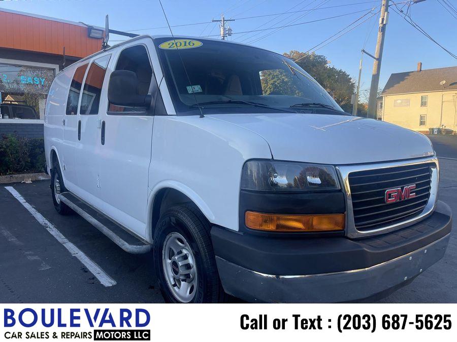 2016 GMC Savana 2500 Cargo Van 3D, available for sale in New Haven, Connecticut | Boulevard Motors LLC. New Haven, Connecticut