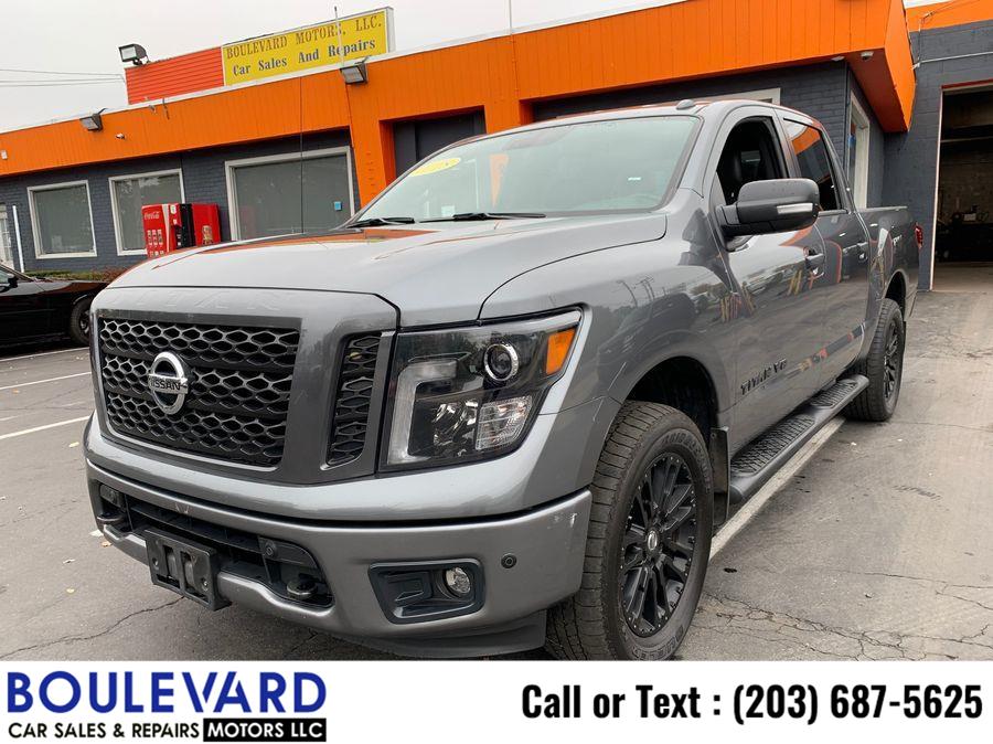 2018 Nissan Titan Crew Cab SL Pickup 4D 5 1/2 ft, available for sale in New Haven, Connecticut | Boulevard Motors LLC. New Haven, Connecticut 2018 Nissan Titan Crew Cab SL Pickup 4D 5 1/2 ft, available for sale in New Haven, Connecticut | Boulevard Motors LLC. New Haven, Connecticut