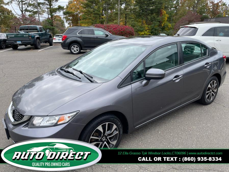 2014 Honda Civic Sedan 4dr CVT EX, available for sale in Windsor Locks, Connecticut | Auto Direct LLC. Windsor Locks, Connecticut 2014 Honda Civic Sedan 4dr CVT EX, available for sale in Windsor Locks, Connecticut | Auto Direct LLC. Windsor Locks, Connecticut