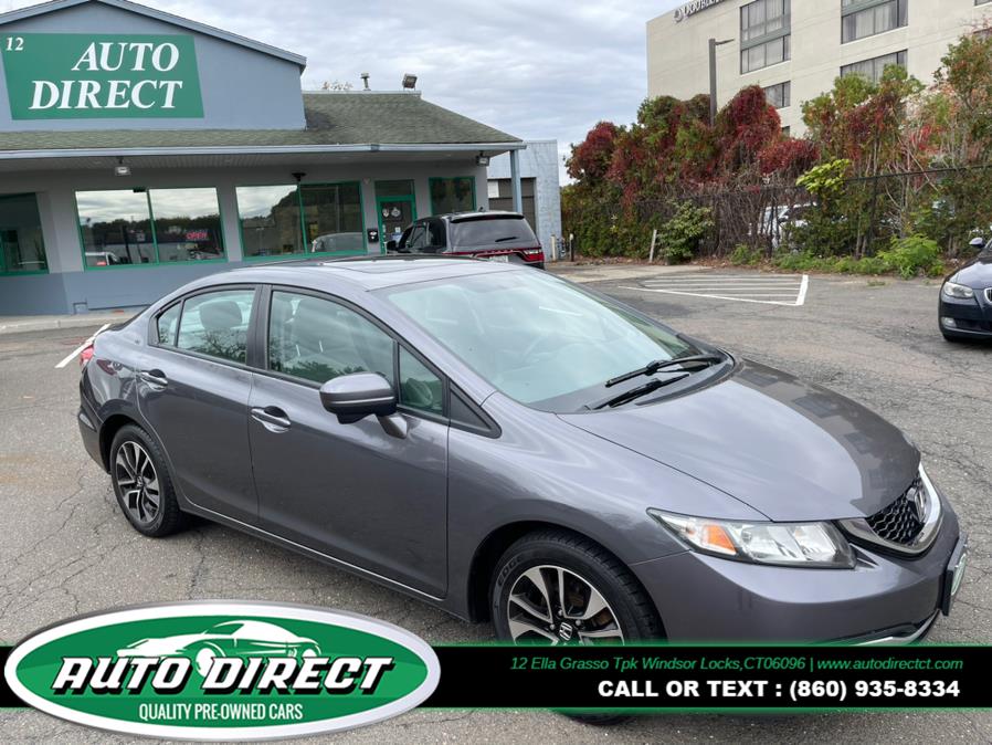 2014 Honda Civic Sedan 4dr CVT EX, available for sale in Windsor Locks, Connecticut | Auto Direct LLC. Windsor Locks, Connecticut 2014 Honda Civic Sedan 4dr CVT EX, available for sale in Windsor Locks, Connecticut | Auto Direct LLC. Windsor Locks, Connecticut