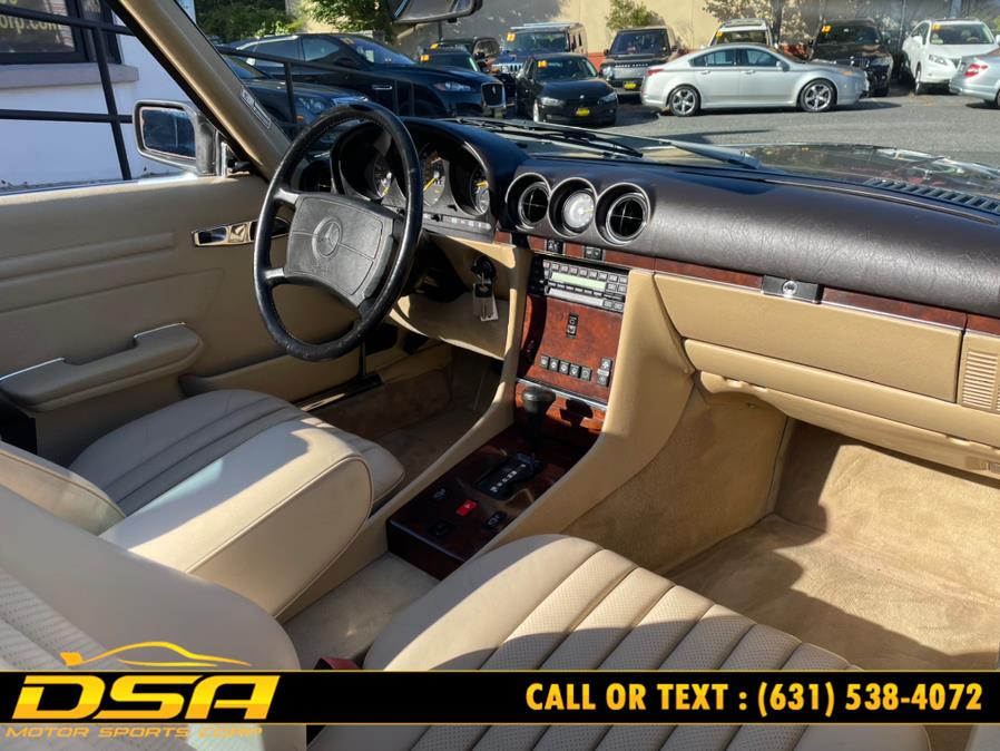 1989 Mercedes-Benz 560 Series 2dr Coupe 560SL Roadster, available for sale in Commack, New York | DSA Motor Sports Corp. Commack, New York 1989 Mercedes-Benz 560 Series 2dr Coupe 560SL Roadster, available for sale in Commack, New York | DSA Motor Sports Corp. Commack, New York