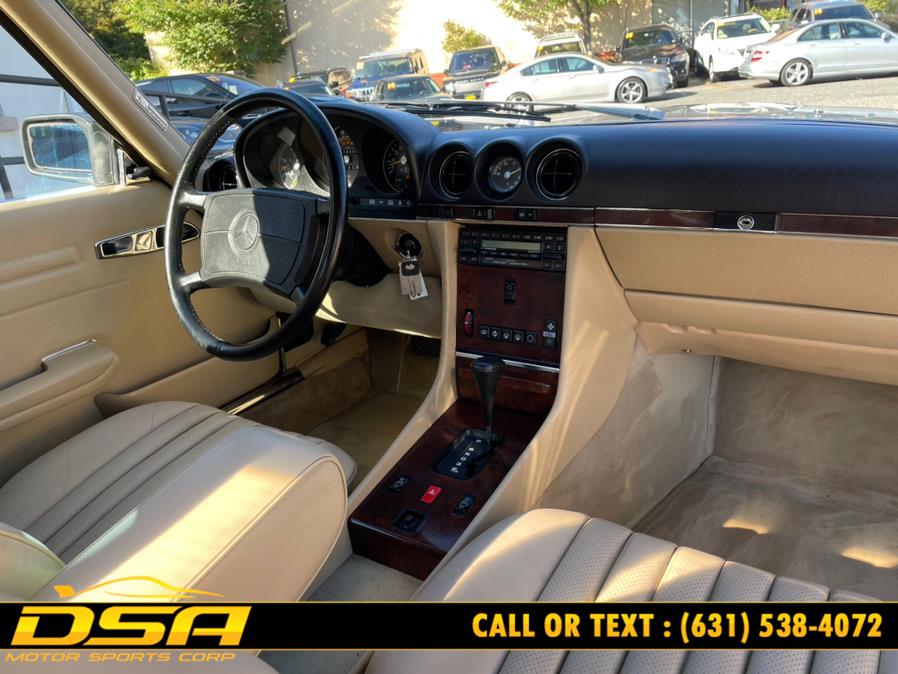 1989 Mercedes-Benz 560 Series 2dr Coupe 560SL Roadster, available for sale in Commack, New York | DSA Motor Sports Corp. Commack, New York 1989 Mercedes-Benz 560 Series 2dr Coupe 560SL Roadster, available for sale in Commack, New York | DSA Motor Sports Corp. Commack, New York
