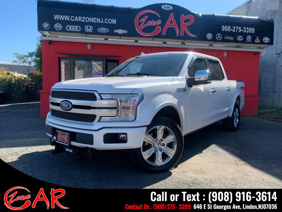 2018 Ford F-150 Platinum 4WD SuperCrew 5.5'' Box, available for sale in Linden, New Jersey | Car Zone. Linden, New Jersey 2018 Ford F-150 Platinum 4WD SuperCrew 5.5'' Box, available for sale in Linden, New Jersey | Car Zone. Linden, New Jersey
