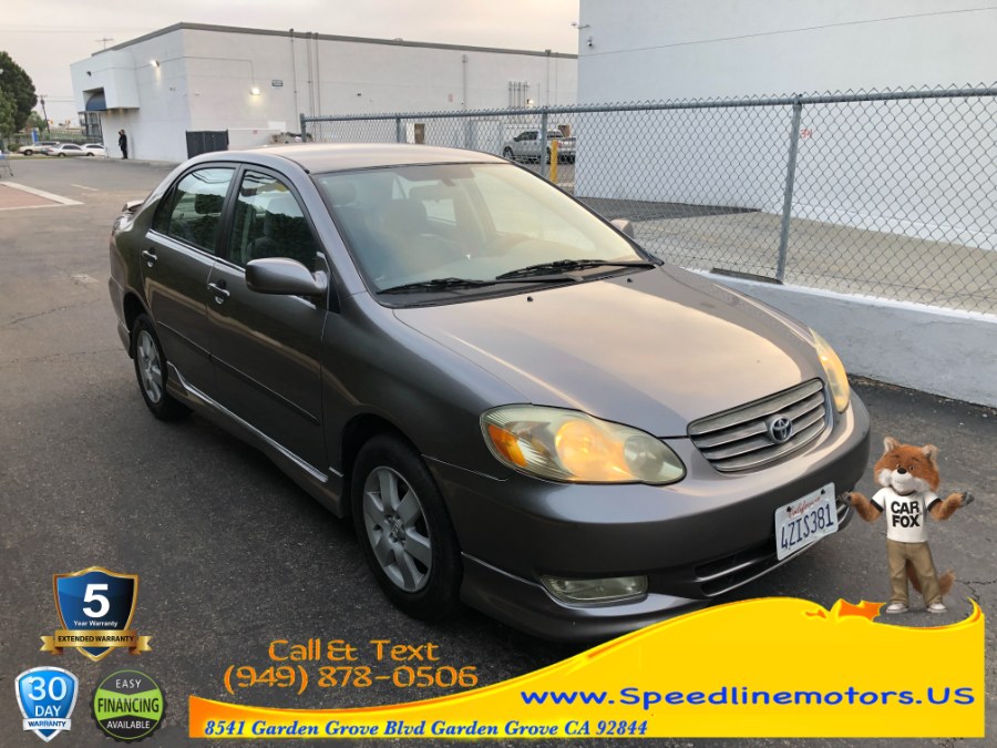 2003 Toyota Corolla 4dr Sdn S Auto, available for sale in Garden Grove, California | Speedline Motors. Garden Grove, California 2003 Toyota Corolla 4dr Sdn S Auto, available for sale in Garden Grove, California | Speedline Motors. Garden Grove, California