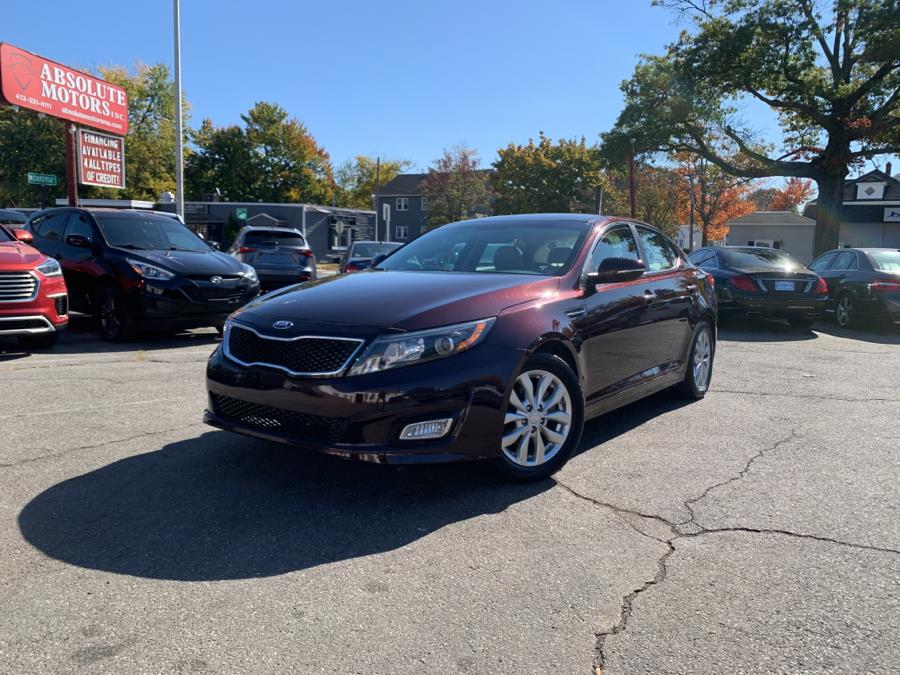 2014 Kia Optima 4dr Sdn EX, available for sale in Springfield, Massachusetts | Absolute Motors Inc. Springfield, Massachusetts