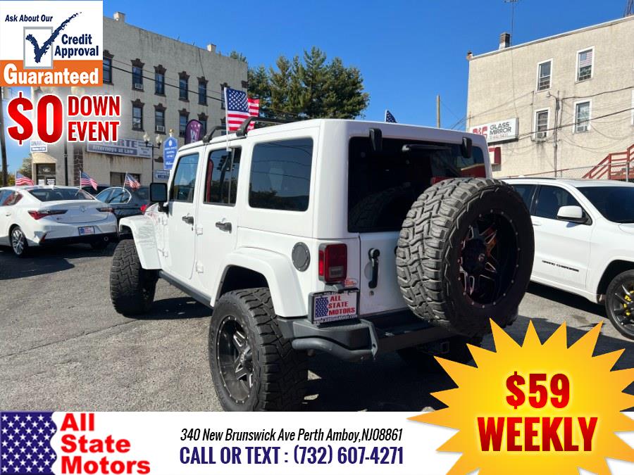 2016 Jeep Wrangler Unlimited 4WD 4dr Sahara, available for sale in Perth Amboy, New Jersey | All State Motor Inc. Perth Amboy, New Jersey 2016 Jeep Wrangler Unlimited 4WD 4dr Sahara, available for sale in Perth Amboy, New Jersey | All State Motor Inc. Perth Amboy, New Jersey