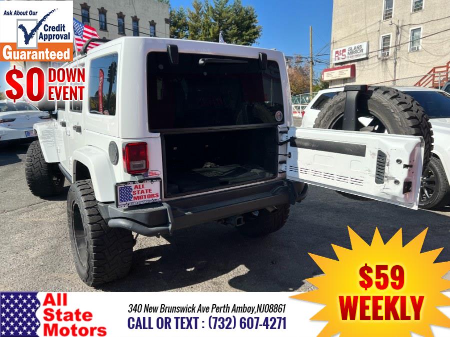 2016 Jeep Wrangler Unlimited 4WD 4dr Sahara, available for sale in Perth Amboy, New Jersey | All State Motor Inc. Perth Amboy, New Jersey 2016 Jeep Wrangler Unlimited 4WD 4dr Sahara, available for sale in Perth Amboy, New Jersey | All State Motor Inc. Perth Amboy, New Jersey
