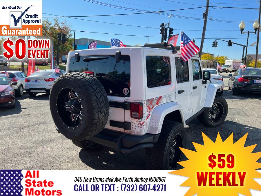 2016 Jeep Wrangler Unlimited 4WD 4dr Sahara, available for sale in Perth Amboy, New Jersey | All State Motor Inc. Perth Amboy, New Jersey 2016 Jeep Wrangler Unlimited 4WD 4dr Sahara, available for sale in Perth Amboy, New Jersey | All State Motor Inc. Perth Amboy, New Jersey