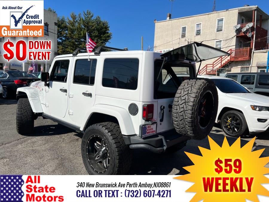2016 Jeep Wrangler Unlimited 4WD 4dr Sahara, available for sale in Perth Amboy, New Jersey | All State Motor Inc. Perth Amboy, New Jersey 2016 Jeep Wrangler Unlimited 4WD 4dr Sahara, available for sale in Perth Amboy, New Jersey | All State Motor Inc. Perth Amboy, New Jersey