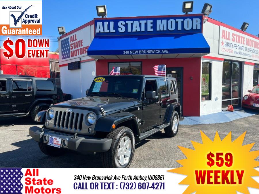 2014 Jeep Wrangler Unlimited 4WD 4dr Sport, available for sale in Perth Amboy, New Jersey | All State Motor Inc. Perth Amboy, New Jersey 2014 Jeep Wrangler Unlimited 4WD 4dr Sport, available for sale in Perth Amboy, New Jersey | All State Motor Inc. Perth Amboy, New Jersey
