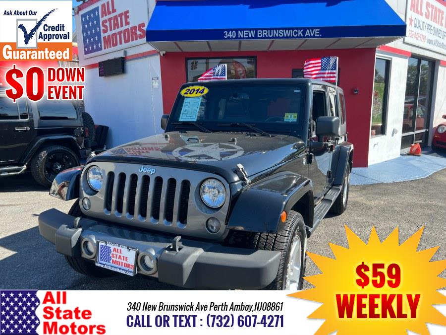 2014 Jeep Wrangler Unlimited 4WD 4dr Sport, available for sale in Perth Amboy, New Jersey | All State Motor Inc. Perth Amboy, New Jersey