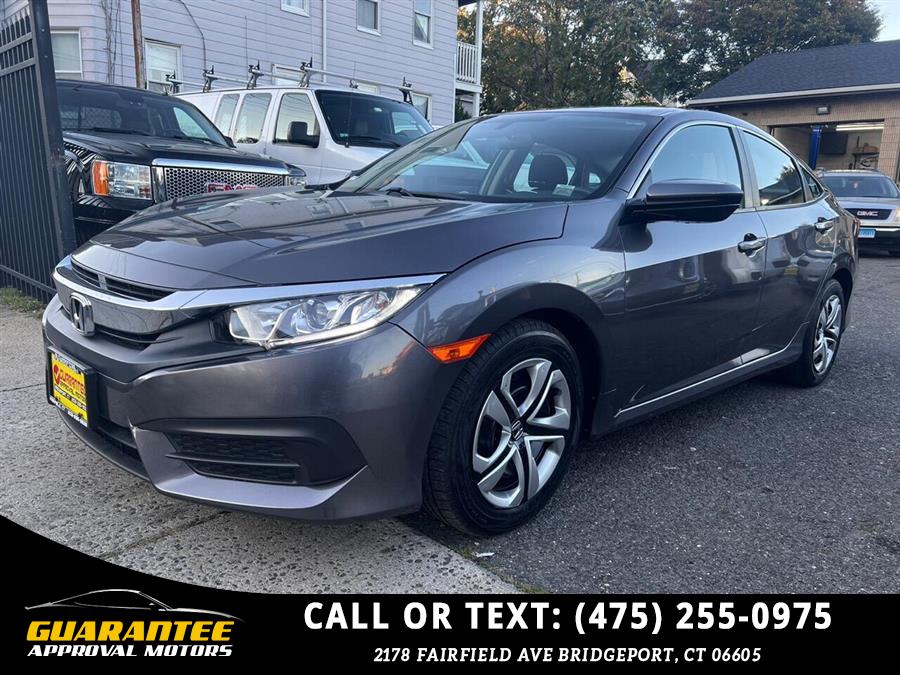 Used Honda Civic LX 4dr Sedan CVT 2016 | Guarantee Approval Motors. Bridgeport, Connecticut