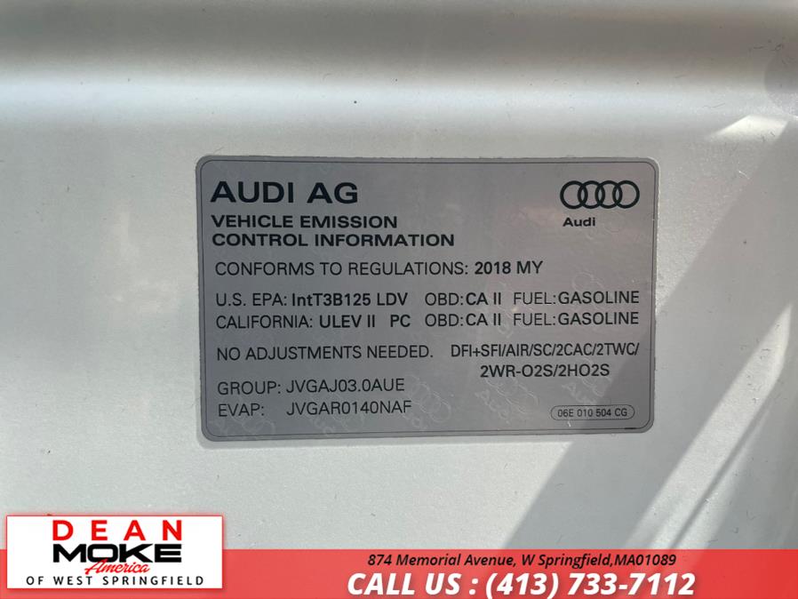 Used Audi A6 3.0 TFSI Premium Plus quattro AWD 2018 | Dean Moke America of West Springfield. W Springfield, Massachusetts Used Audi A6 3.0 TFSI Premium Plus quattro AWD 2018 | Dean Moke America of West Springfield. W Springfield, Massachusetts
