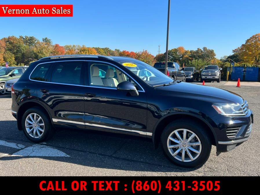 Used Volkswagen Touareg 4dr V6 Sport w/Technology 2016 | Vernon Auto Sale & Service. Manchester, Connecticut Used Volkswagen Touareg 4dr V6 Sport w/Technology 2016 | Vernon Auto Sale & Service. Manchester, Connecticut