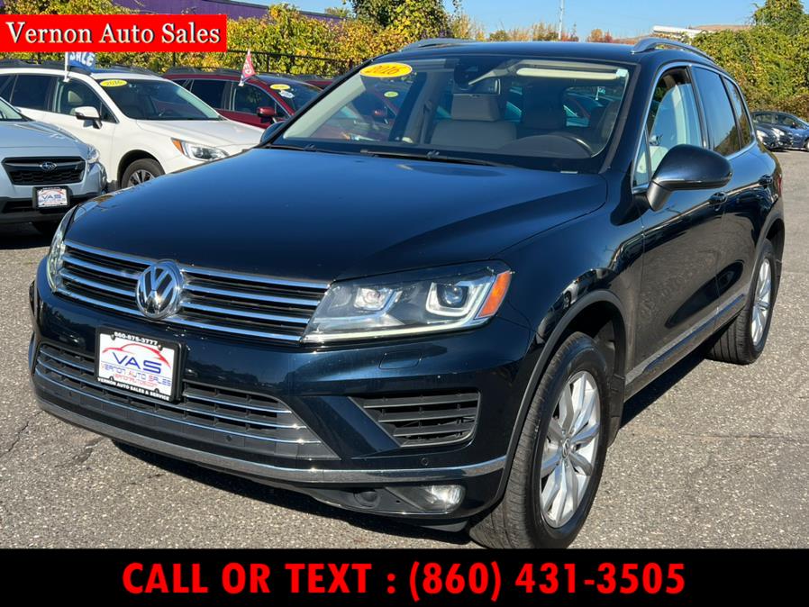 Used Volkswagen Touareg 4dr V6 Sport w/Technology 2016 | Vernon Auto Sale & Service. Manchester, Connecticut