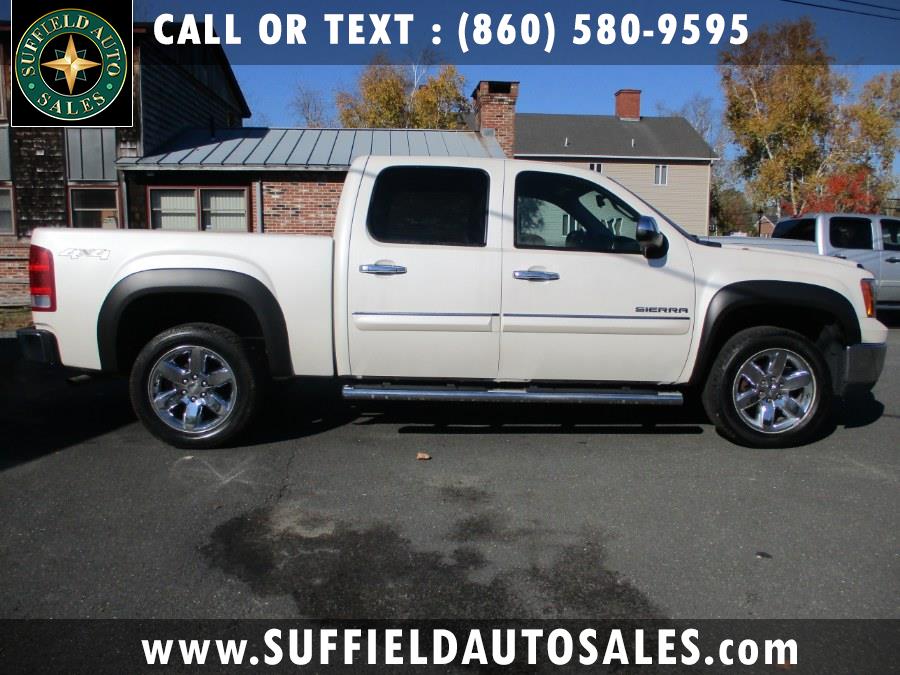 2012 GMC Sierra 1500 4WD Crew Cab 143.5" SLE, available for sale in Suffield, Connecticut | Suffield Auto Sales. Suffield, Connecticut