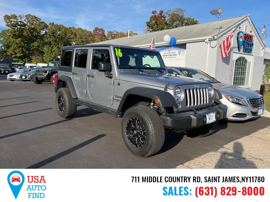 Used Jeep Wrangler Unlimited 4WD 4dr Sport 2016 | USA Auto Find. Saint James, New York
