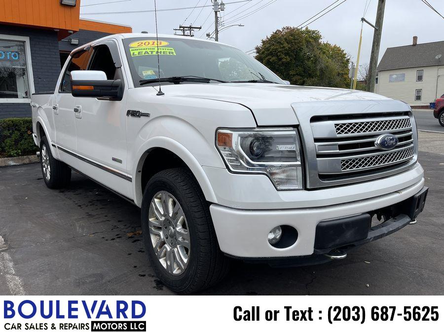 2013 Ford F150 Supercrew Cab Platinum Pickup 4D 5 1/2 ft, available for sale in New Haven, Connecticut | Boulevard Motors LLC. New Haven, Connecticut