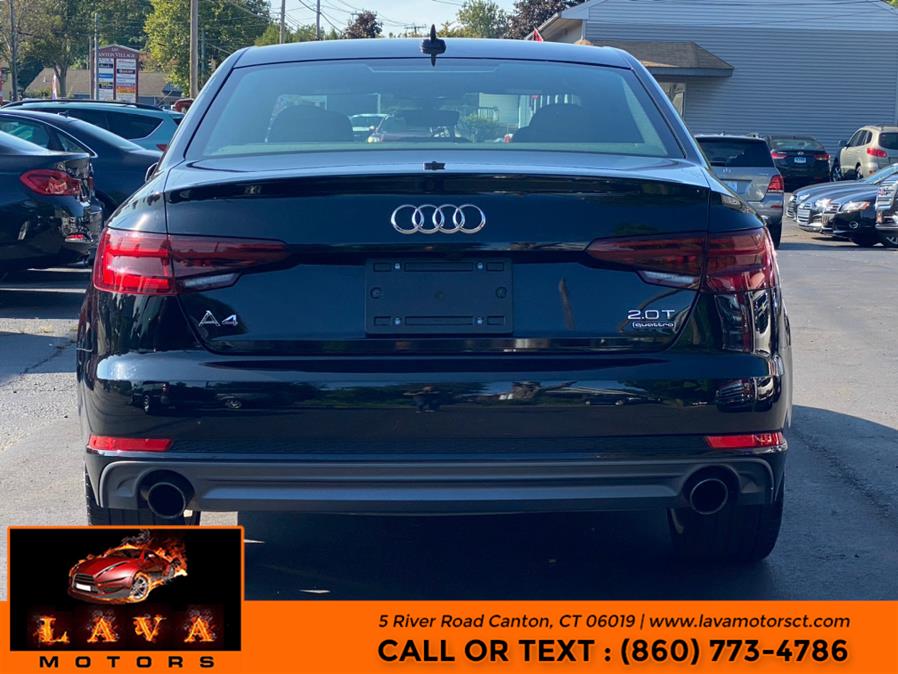 Used Audi A4 2.0 TFSI Tech Premium S Tronic quattro AWD 2018 | Lava Motors. Canton, Connecticut Used Audi A4 2.0 TFSI Tech Premium S Tronic quattro AWD 2018 | Lava Motors. Canton, Connecticut
