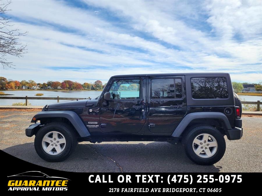 2016 Jeep Wrangler Unlimited Sport S 4x4 4dr SUV, available for sale in Bridgeport, Connecticut | Guarantee Approval Motors. Bridgeport, Connecticut 2016 Jeep Wrangler Unlimited Sport S 4x4 4dr SUV, available for sale in Bridgeport, Connecticut | Guarantee Approval Motors. Bridgeport, Connecticut