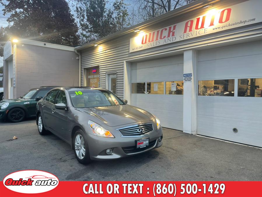 2010 Infiniti G37 Sedan 4dr x AWD, available for sale in Bristol, Connecticut | Quick Auto LLC. Bristol, Connecticut 2010 Infiniti G37 Sedan 4dr x AWD, available for sale in Bristol, Connecticut | Quick Auto LLC. Bristol, Connecticut
