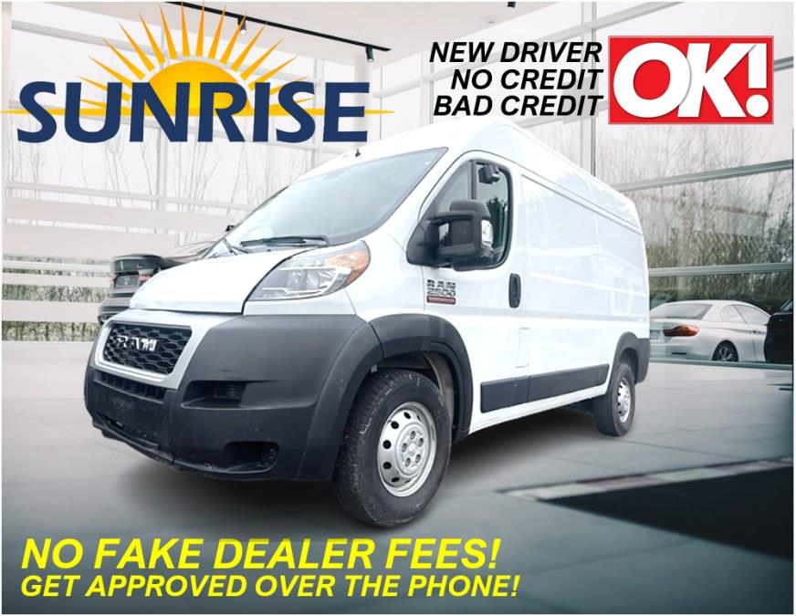 2019 Ram ProMaster Cargo Van 2500 High Roof 136" WB, available for sale in Elmont, New York | Sunrise of Elmont. Elmont, New York 2019 Ram ProMaster Cargo Van 2500 High Roof 136" WB, available for sale in Elmont, New York | Sunrise of Elmont. Elmont, New York