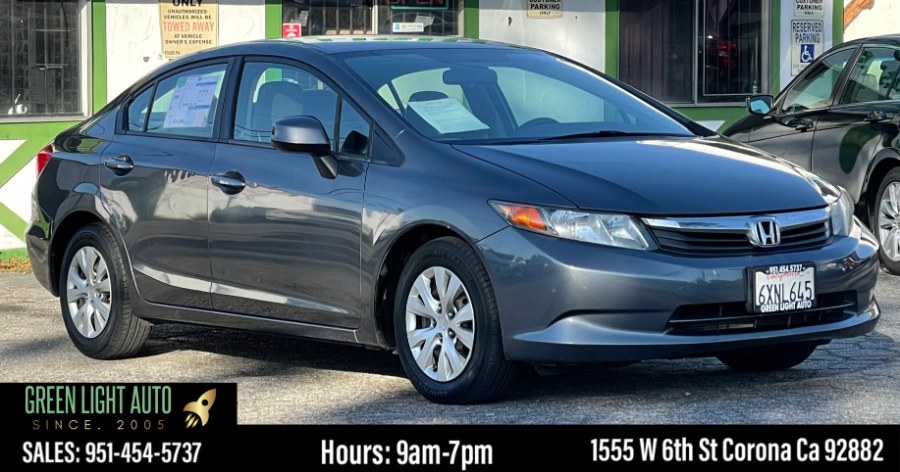 Used Honda Civic Sdn 4dr Auto LX 2012 | Green Light Auto. Corona, California Used Honda Civic Sdn 4dr Auto LX 2012 | Green Light Auto. Corona, California