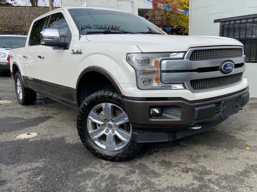 2018 Ford F-150 Platinum 4WD SuperCrew 5.5'' Box, available for sale in Paterson, New Jersey | Champion of Paterson. Paterson, New Jersey 2018 Ford F-150 Platinum 4WD SuperCrew 5.5'' Box, available for sale in Paterson, New Jersey | Champion of Paterson. Paterson, New Jersey
