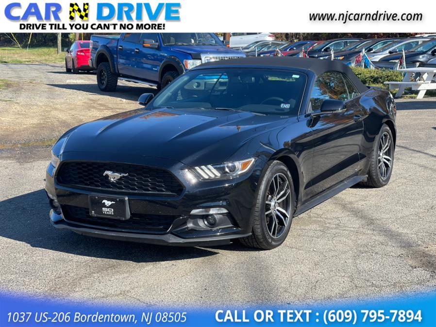 2015 Ford Mustang EcoBoost Premium Convertible, available for sale in Burlington, New Jersey | Car N Drive. Burlington, New Jersey