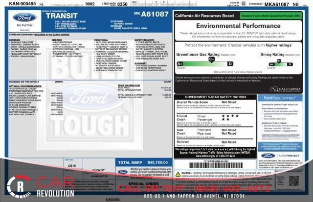 2021 Ford T-350 Transit Cargo Van 148'' HR 9500 GVWR RWD, available for sale in Avenel, New Jersey | Car Revolution. Avenel, New Jersey 2021 Ford T-350 Transit Cargo Van 148'' HR 9500 GVWR RWD, available for sale in Avenel, New Jersey | Car Revolution. Avenel, New Jersey
